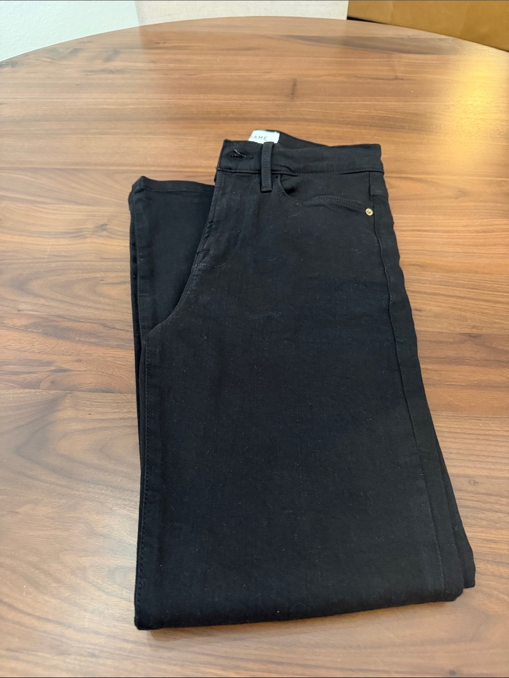 Frame Denim Women's Le High Straight Jeans - Black